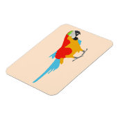 Colorful Tropical Macaw Magneet (Linkerzijde)