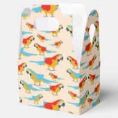 Colorful Tropical Macaw Pattern Bedankdoosjes (Geopend)