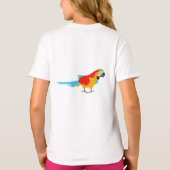 Colorful Tropical Macaw T-shirt (Achterkant)