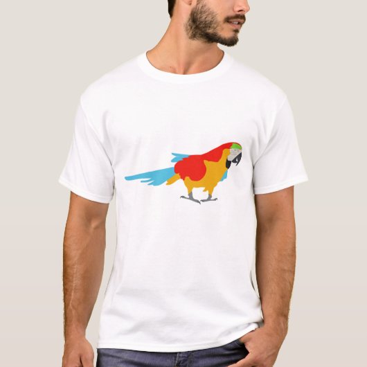 Colorful Tropical Macaw T-shirt (Voorkant)