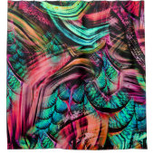 Colorful Tropical Oerwoud Douchegordijn (Voorkant)