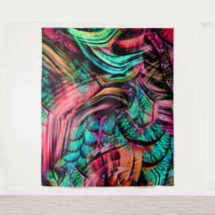 Colorful Tropical Oerwoud Wandkleed