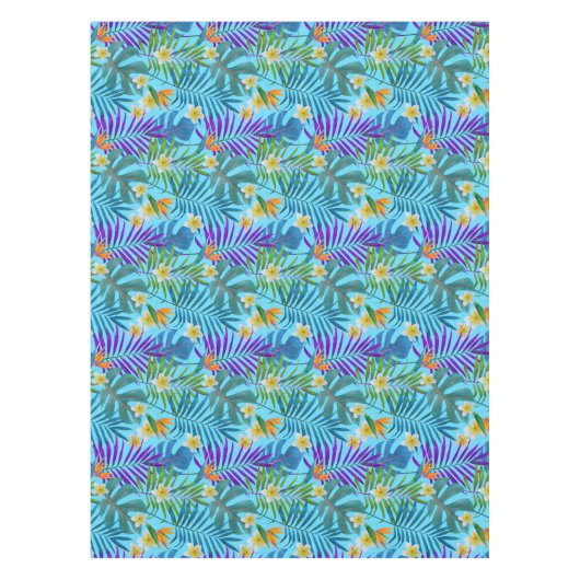 Colorful Tropical Paradise Pattern Tafelkleed (Voorkant)