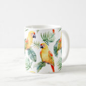 Colorful Tropical Parrot Koffiemok (Voorkant rechts)