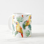 Colorful Tropical Parrot Koffiemok (Voorkant links)