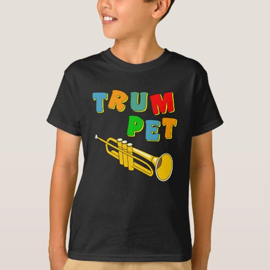 Colorful Trumpet T-shirt (Voorkant)
