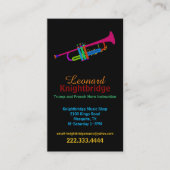 Colorful Trumpet Visitekaartje (Voorkant)