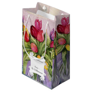 Colorful Tulip Bouquet Klein Cadeauzakje