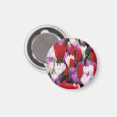 Colorful Tulip Flowers Magnet Magneet (Voorkant / Achterkant)
