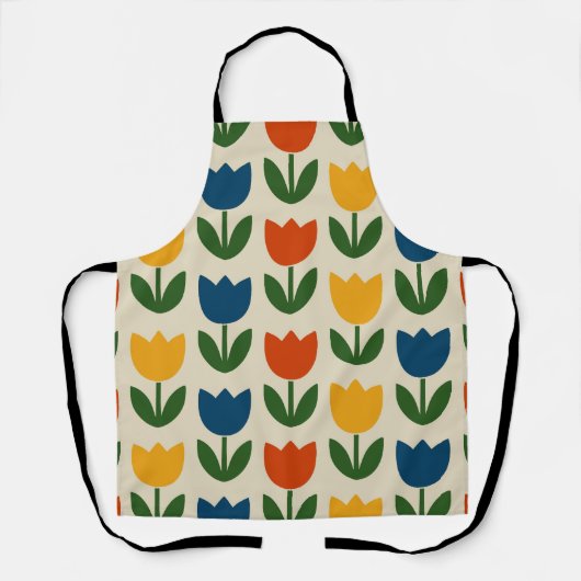 Colorful Tulip Pattern Schort (Voorkant)