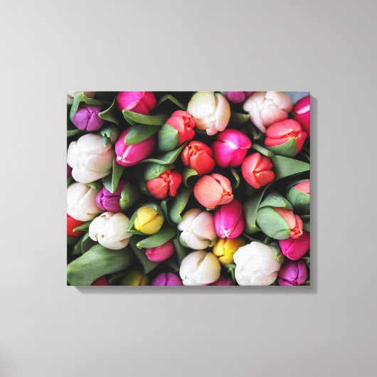 COLORFUL TULIPS CANVAS AFDRUK (Voorkant)