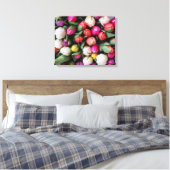 COLORFUL TULIPS CANVAS AFDRUK (Insitu (Slaapkamer))