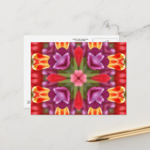 Colorful Tulips Kaleidoscoop Briefkaart