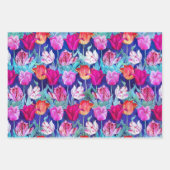 Colorful Tulips Pattern Inpakpapier Vel (Voorkant)