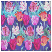 Colorful Tulips Pattern Stof (Swatch)