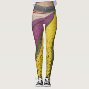 Colorful Tulps Field Legging