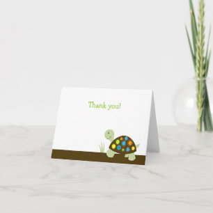 Colorful Turtle Modern Dot Note Kaart