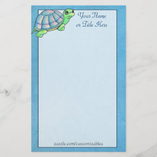 Colorful Turtle Stationery Briefpapier