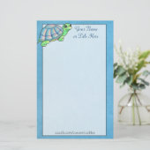 Colorful Turtle Stationery Briefpapier (Staand voorkant)