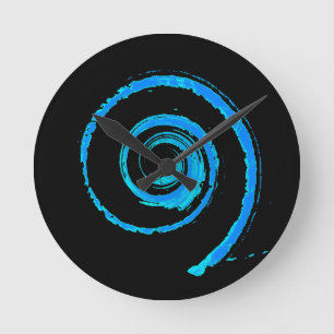 Colorful Twirls Ronde Klok