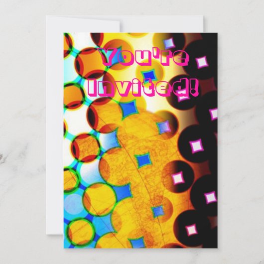 Colorful-uitnodigingen Kaart (Voorkant)