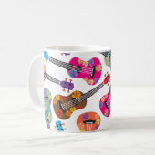 Colorful Ukeleles Koffiemok (Voorkant links)