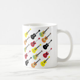 Colorful Ukulele Pattern Music Koffiemok