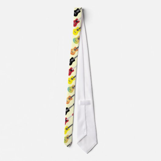 Colorful Ukulele Pattern Music Stropdas (Achterkant)