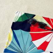 Colorful Umbrellas Strandlaken (In situ)