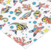 Colorful Underwater Zee Life Patroon Tafelkleed (Gekanteld)