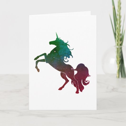 Colorful Unicorn, Birthday Kaart (Voorkant)