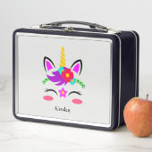 Colorful Unicorn Personalized Black (In situ)
