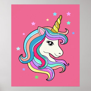 Colorful Unicorn Poster