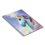 Colorful Unicorn Rainbow Gratitude Journal Notitieboek (Rechterzijde)