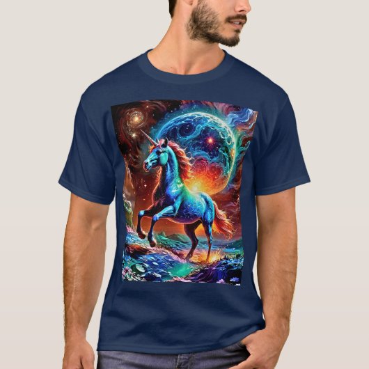 Colorful Unicorn T-shirt (Voorkant)