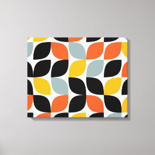 Colorful, uniek, trendy, urban leaf concept canvas afdruk