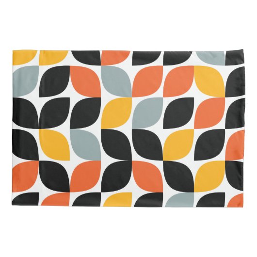 Colorful, uniek, trendy, urban leaf concept kussensloop (Achterkant)