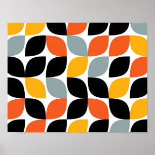 Colorful, uniek, trendy, urban leaf concept poster