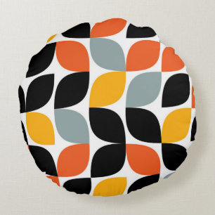 Colorful, uniek, trendy, urban leaf concept rond kussen