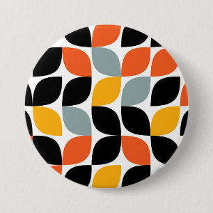 Colorful, uniek, trendy, urban leaf concept ronde button 7,6 cm