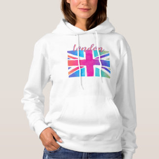 Colorful Union Jack Hooded Sweatshirt (Vrouwen)
