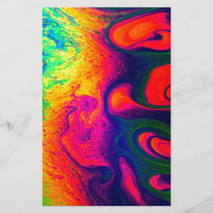Colorful Unique Rainbow Swirl PERSONALIS IT Briefpapier