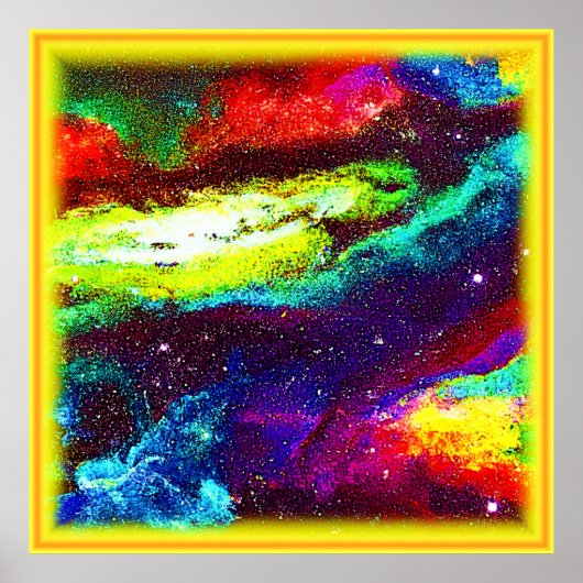Colorful Universe Art. Nu kopen Poster (Voorkant)