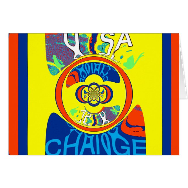 Colorful USA Change : Un design festif (Devant horizontal)