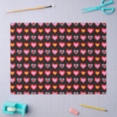 Colorful Valentijn Hearts Pattern Tissuepapier (Craft)