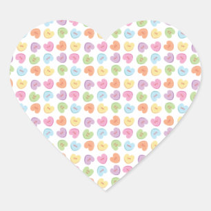 Colorful Valentijn Snoep Hearts Placemat Holiday Hart Sticker