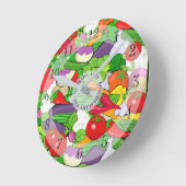 Colorful Vegetable Selection Ronde Klok (Hoek)