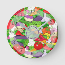Colorful Vegetable Selection Ronde Klok