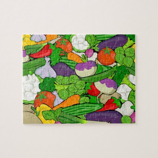 Colorful Veggies Legpuzzel (Horizontaal)