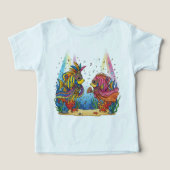 Colorful Venetian Masquerade Fish Ocean Party Shir (Design voorkant)